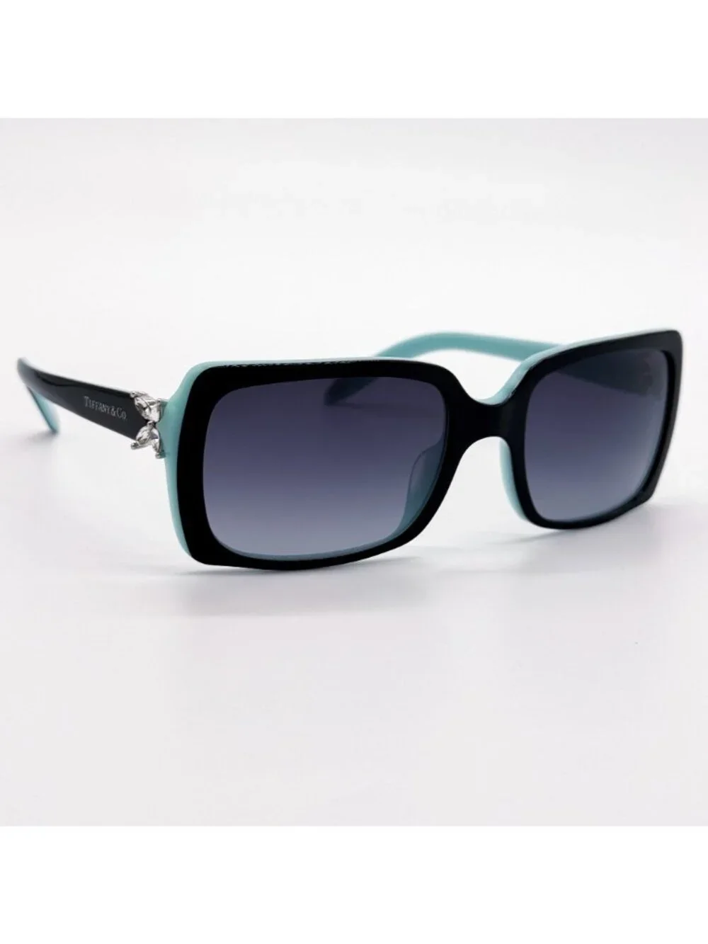 New Tiffany & Co Sunglasses TF4047B 8055/3C Black Blue Women Eyewear